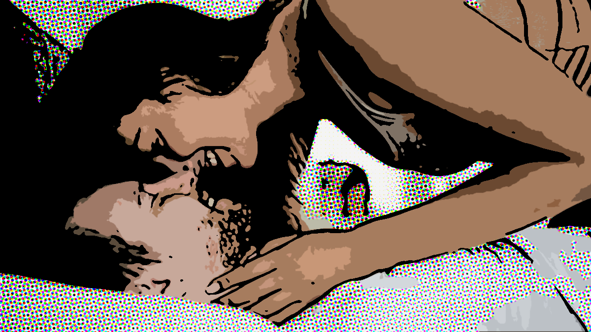 5 kiss his chest